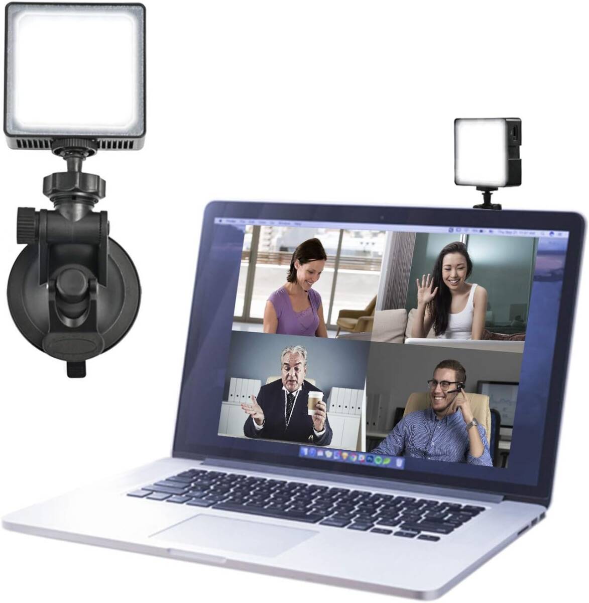 耐久性抜群 ビデオ会議照明キット、LEDライト、リモート作業、ライブストリーミン拍卖