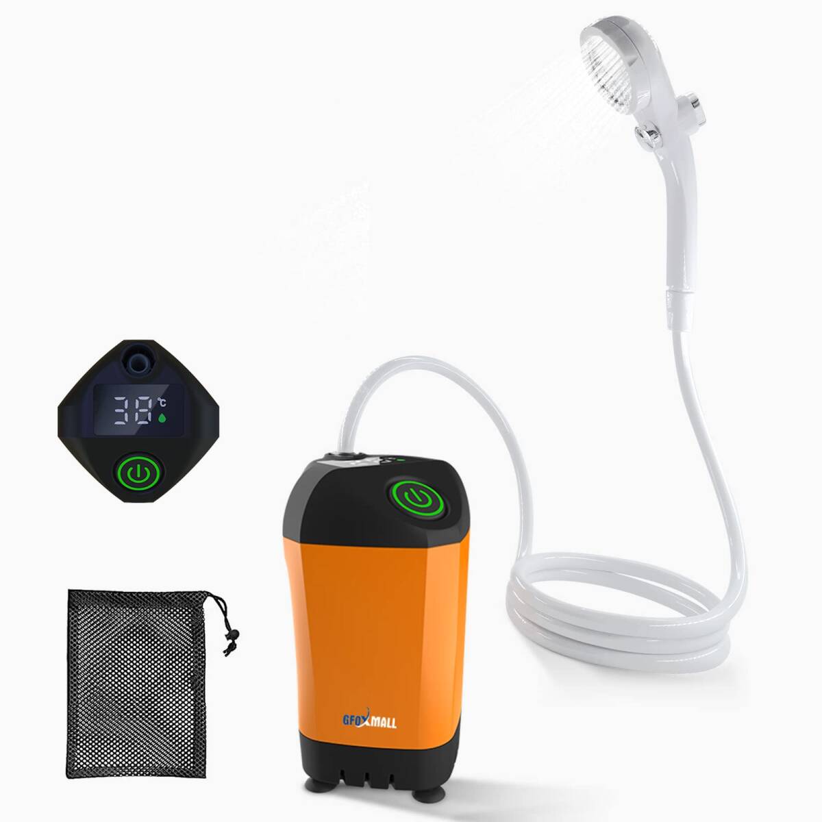 ☆大容量7800mah」ポータブルシャワー 電動シャワー 連続運転160分 高品拍卖