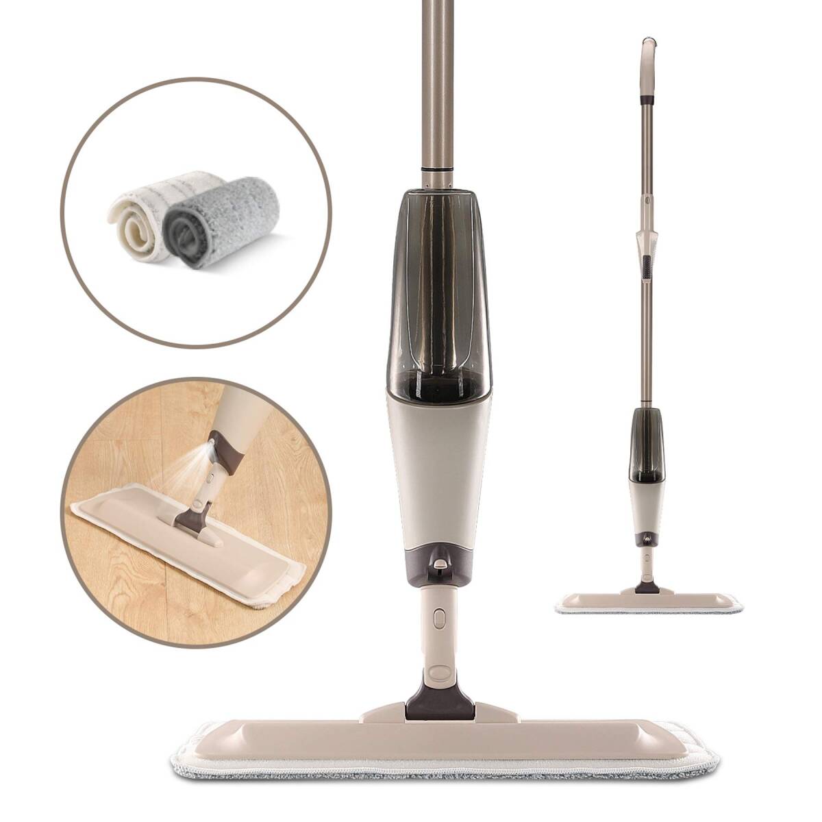 フロアモップ ワイパー スプレー  750ml大容量 水拭きモップ拍卖