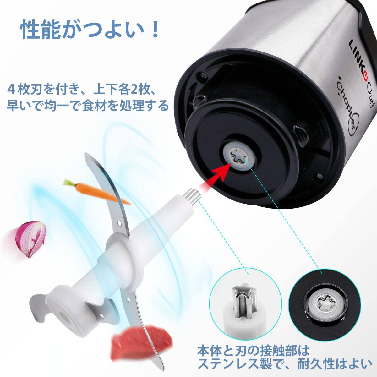 フードプロセッサー 一台多役 1.2L拍卖