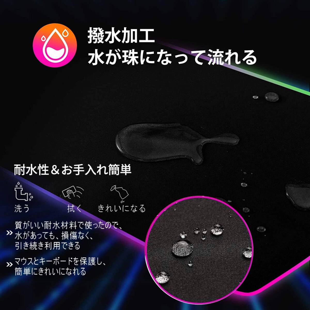 大型ゲーミングマウスパッド USBポート付属拍卖