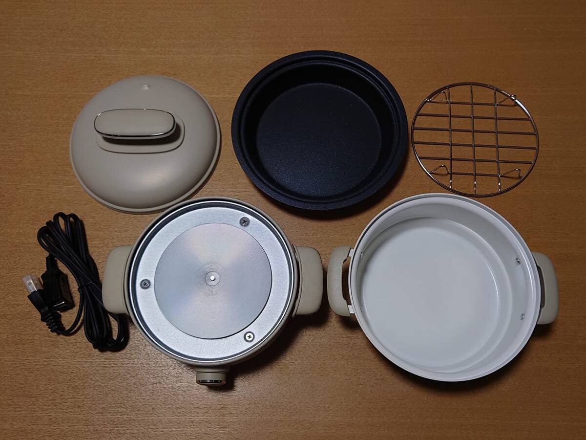 ☆グリル鍋 ホットプレート 蒸し料理用 高品質 安全設計 操作簡単 3選択可能拍卖
