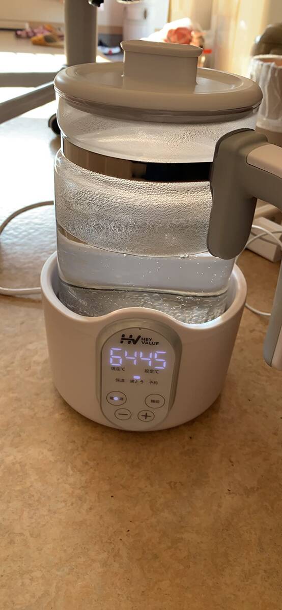 ☆赤ちゃんへの必需のミルクウォーマー 調乳ポット 電気ケトル 高品質 安全設計 拍卖