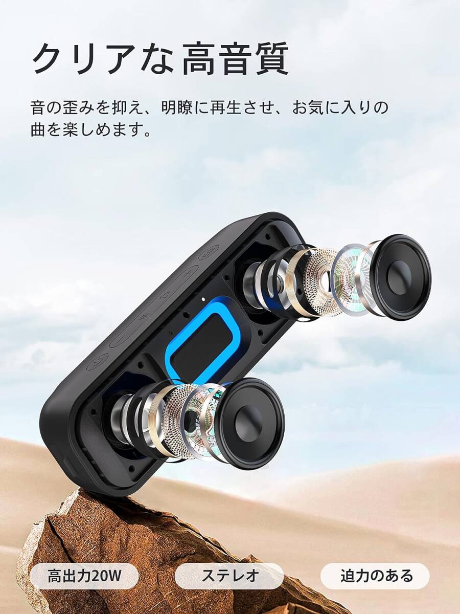 人気 Bluetooth スピーカー 完全防水 ワイヤレス ステレオ ポータブル拍卖