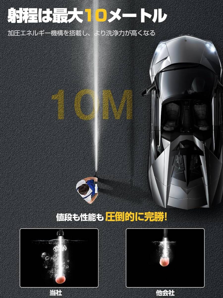 日常使い 新登場強化版!高圧洗浄機 コードレス 充電式 20000mAh バッテ拍卖