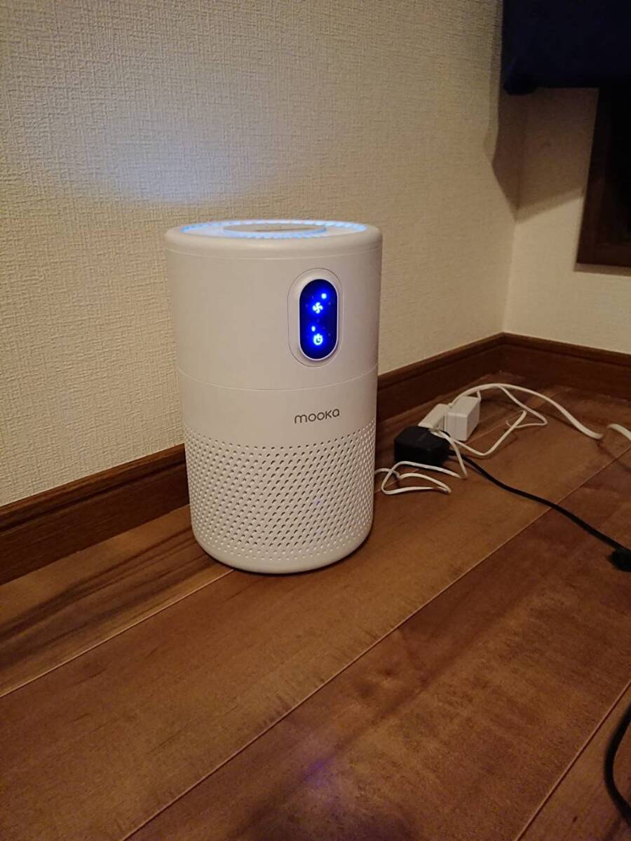 ウイルス除去空気清浄機 コンパクトタイプ LEDライト付き拍卖