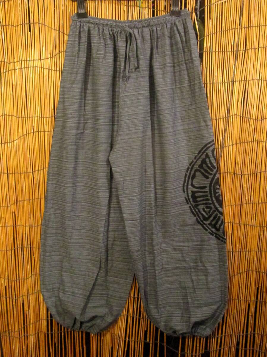 【SALE】⑤新品*男女兼用*コットン素材*陰陽プリント*アラジンパンツ拍卖