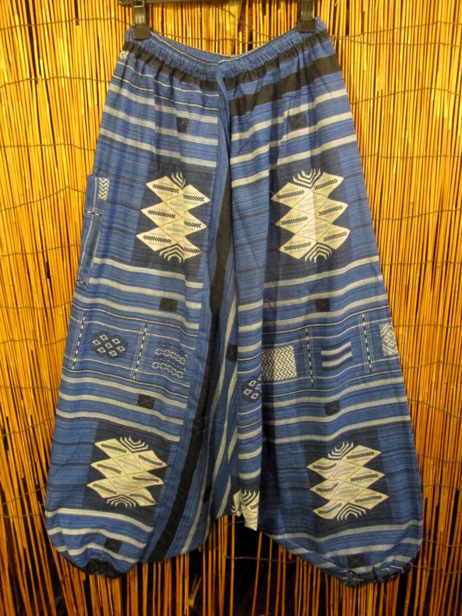 【SALE】⑥新品*男女兼用*コットン素材*織り柄風プリント*ふんわり*サルエルパンツ拍卖