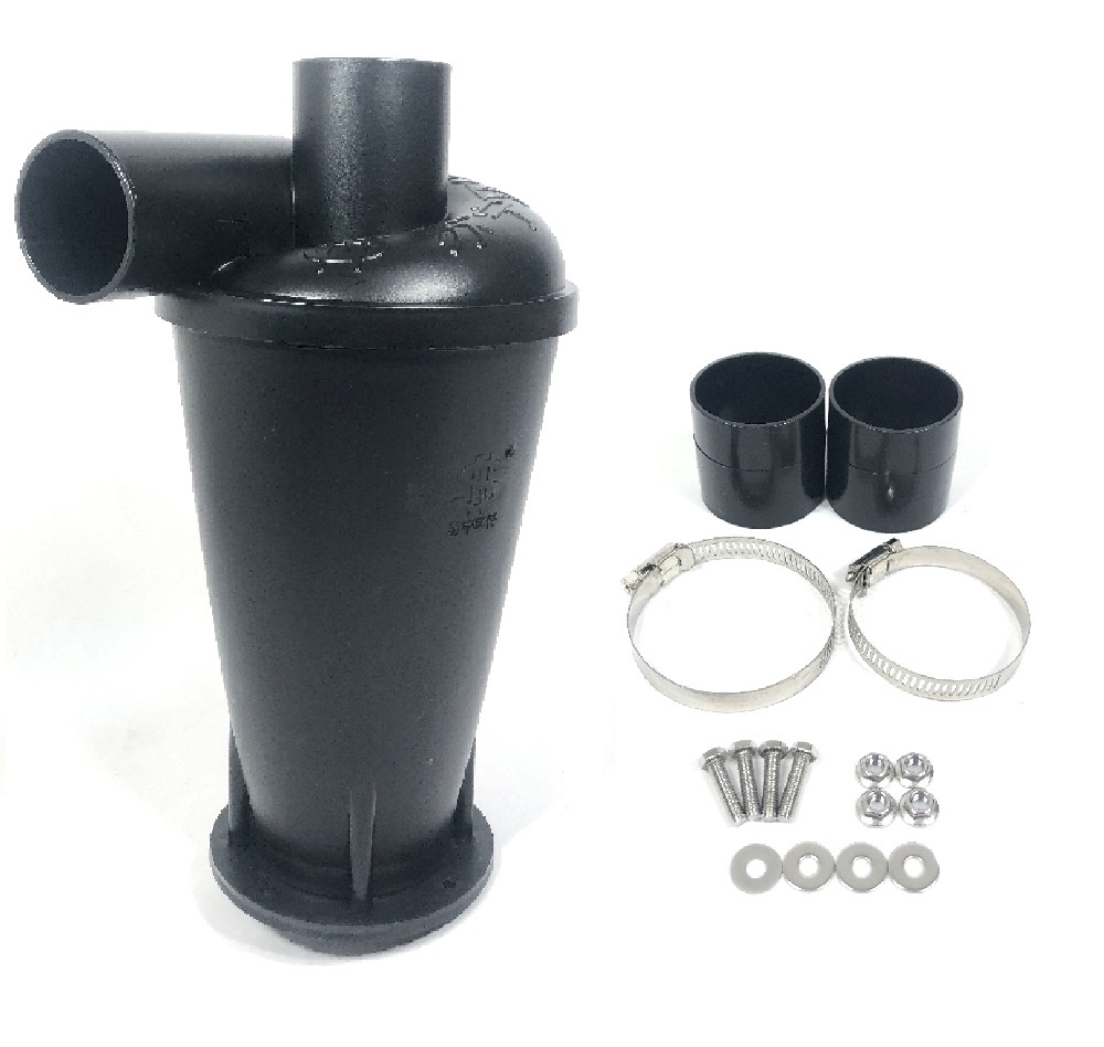 掃除機 集塵機 集じん機 分離機 サイクロン ハイパワー タイプ DIY 木工 作業 道具 自作 アクセサリー パーツ セット ブラック 黒 KRB019拍卖