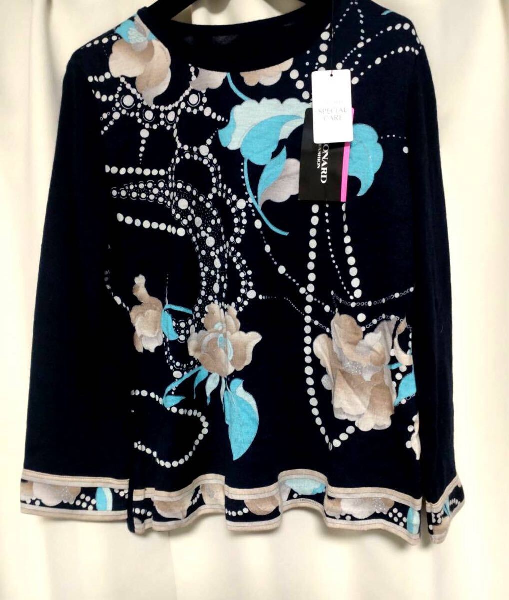 レオナール シルクウール ブラウス 42拍卖