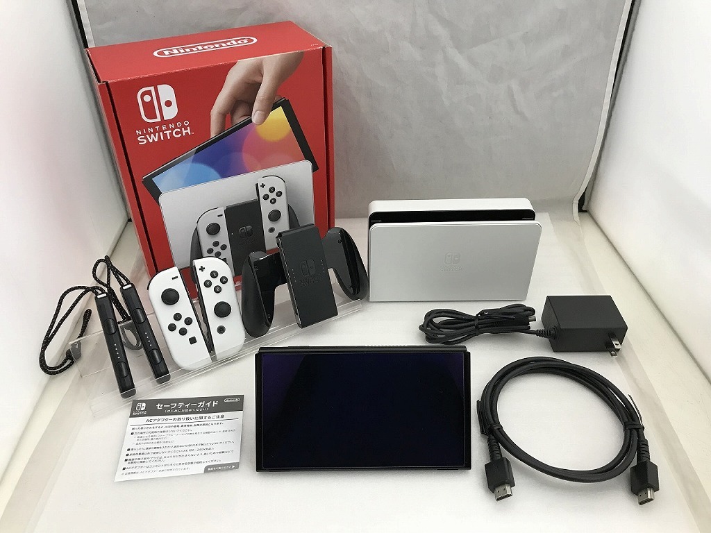 ニンテンドウ 任天堂 Nintendo Switch 有機ELモデル Joy-Con(L)/(R) ホワイト HEG-S-KAAAA拍卖