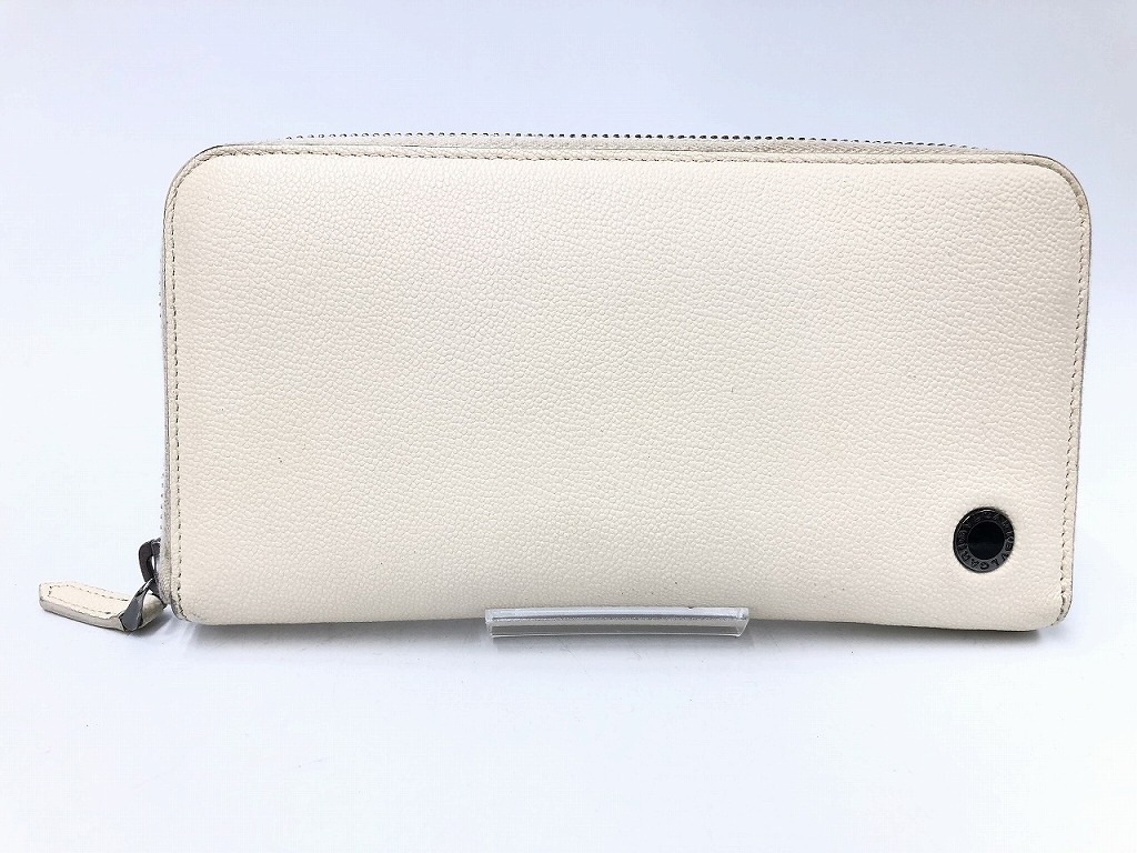 期間限定セール ブルガリ BVLGARI ブルガリ マン ラウンドファスナーウォレット 長財布 ベージュ 291155拍卖