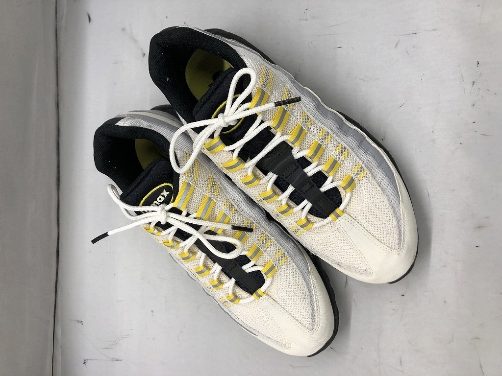 期間限定セール ナイキ NIKE NIKE エアーマックス95 エッセンシャル ホワイト ブラック グレー イエロー DQ3982拍卖