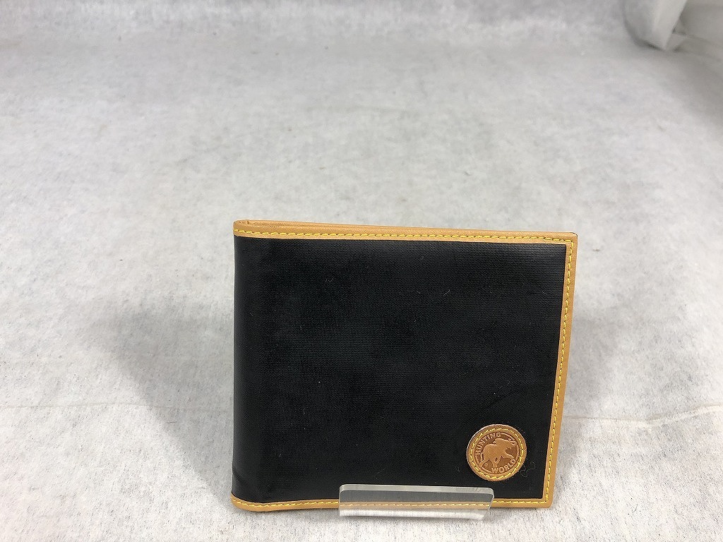 期間限定セール ハンティングワールド HUNTING WORLD 二つ折り財布 ブラック拍卖