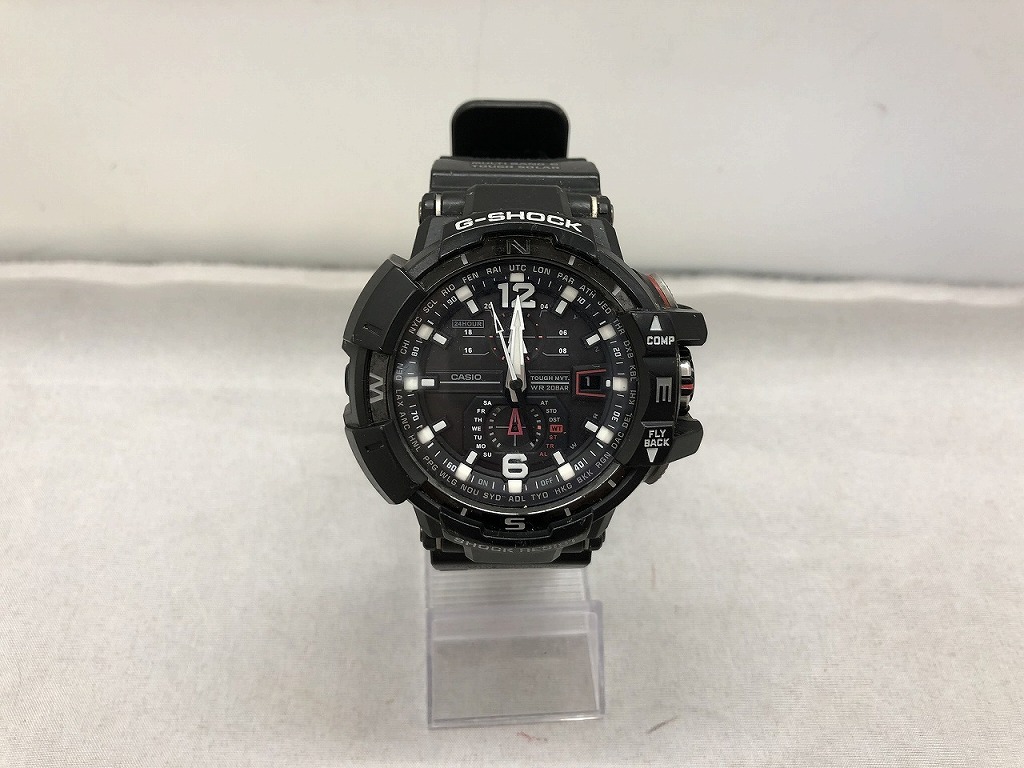 期間限定セール カシオ CASIO CASIO G-SHOCK GRAVITYMASTER スカイコックピット GW-A1100-1AJF ブラック GW-A1100-1AJF拍卖