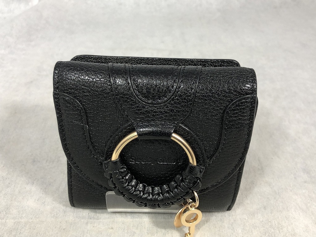 期間限定セール シー バイ クロエ See By Chloe 三つ折り財布 ブラック拍卖