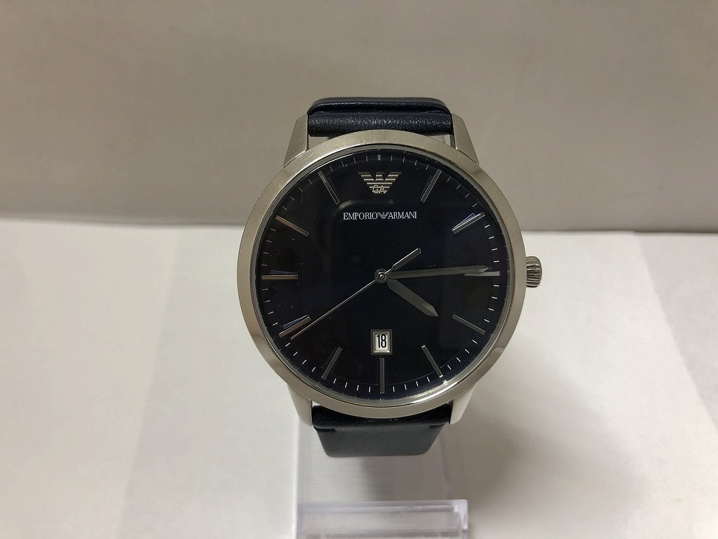 期間限定セール エンポリオアルマーニ EMPORIO ARMANI EMPORIO ARMANI クォーツ ネイビー AR-80032拍卖