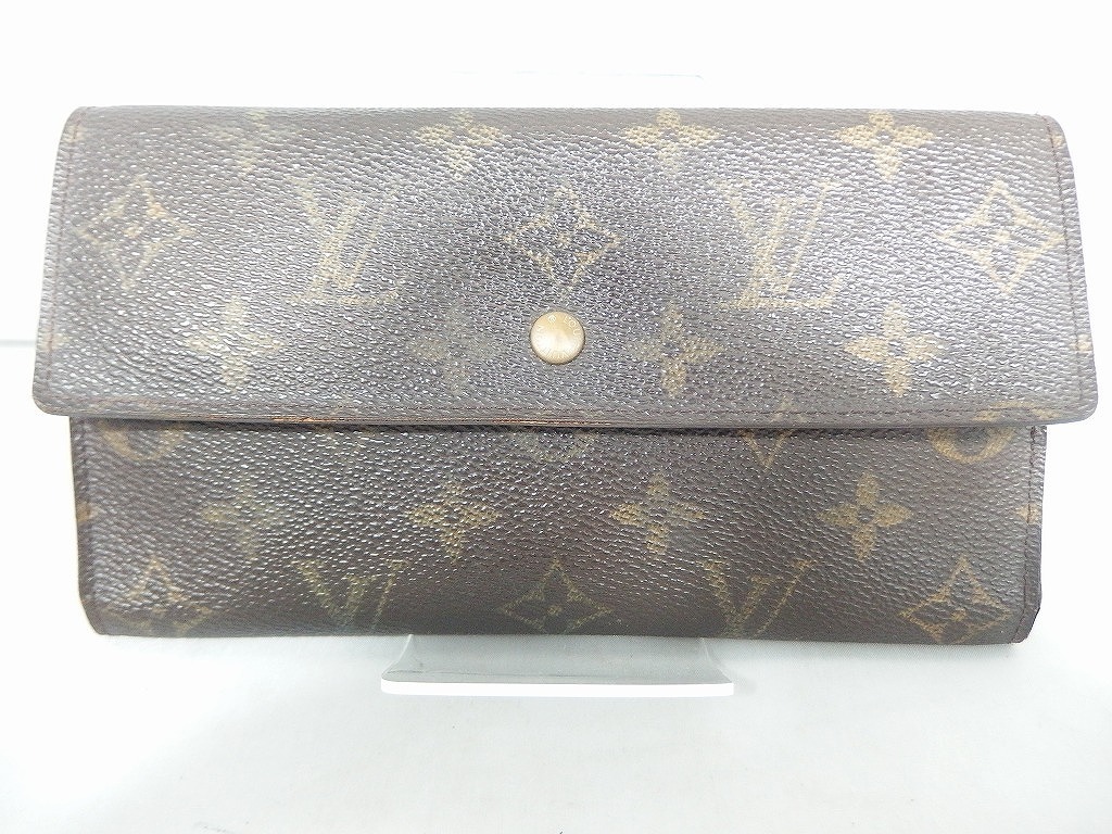 期間限定セール ルイヴィトン LOUIS VUITTON ポルト トレゾールインターナショナル 長財布 茶色(モノグラム) M61215拍卖