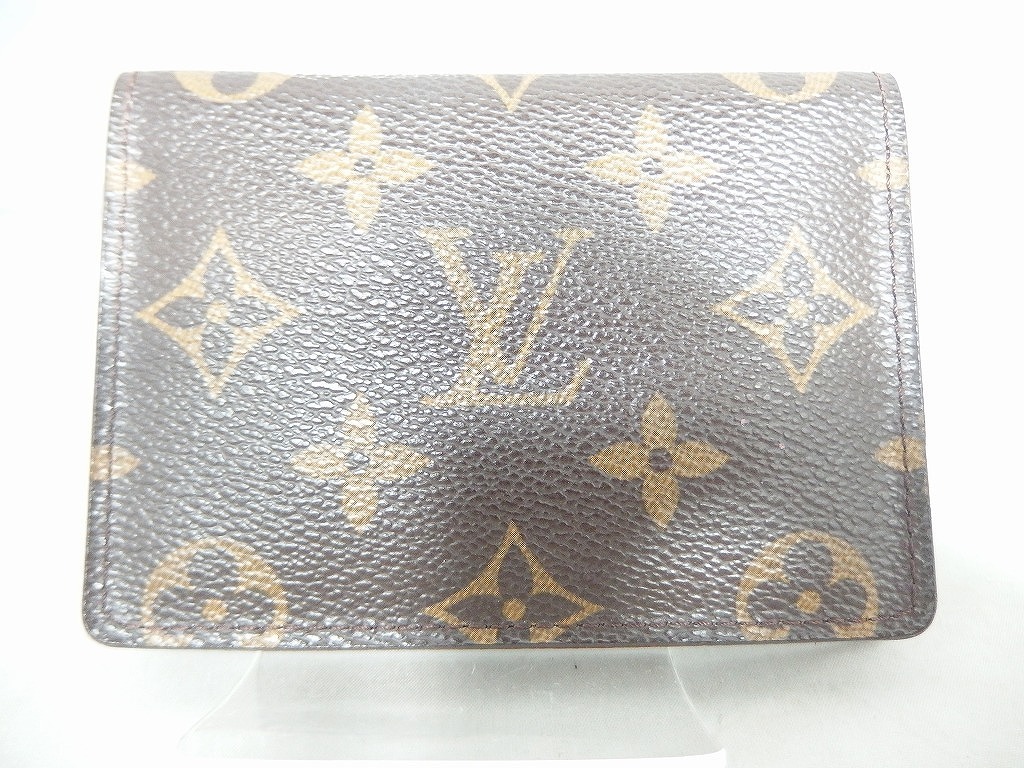 期間限定セール ルイヴィトン LOUIS VUITTON ポルト2カルト・ヴェルティカル カードケース 茶色(モノグラム) M60533拍卖