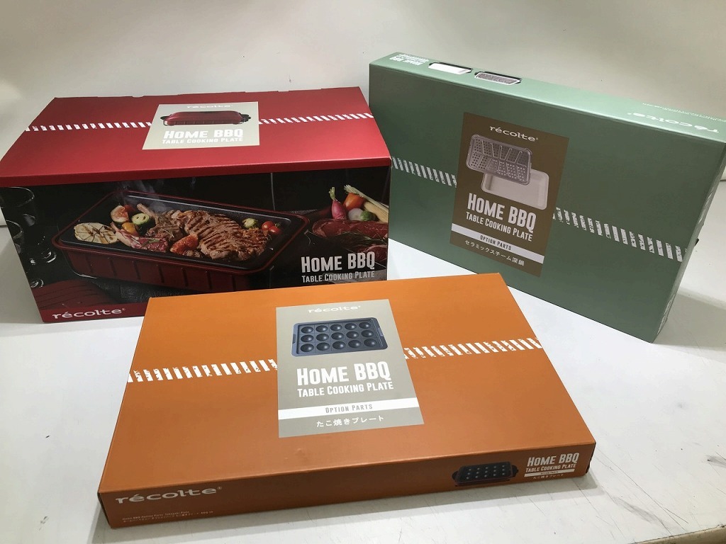期間限定セール 【未使用】 レコルト recolte ホットプレート RBQ-1/RBQ-TP/RBQ-CS拍卖