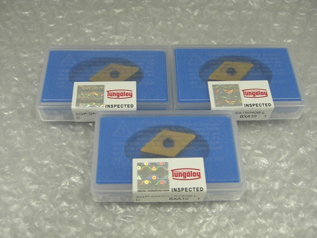 期間限定セール 【未使用】 タンガロイ Tungaloy 【未使用品】 旋削チップ 3個セット 2QP-DNGA 432-LC拍卖