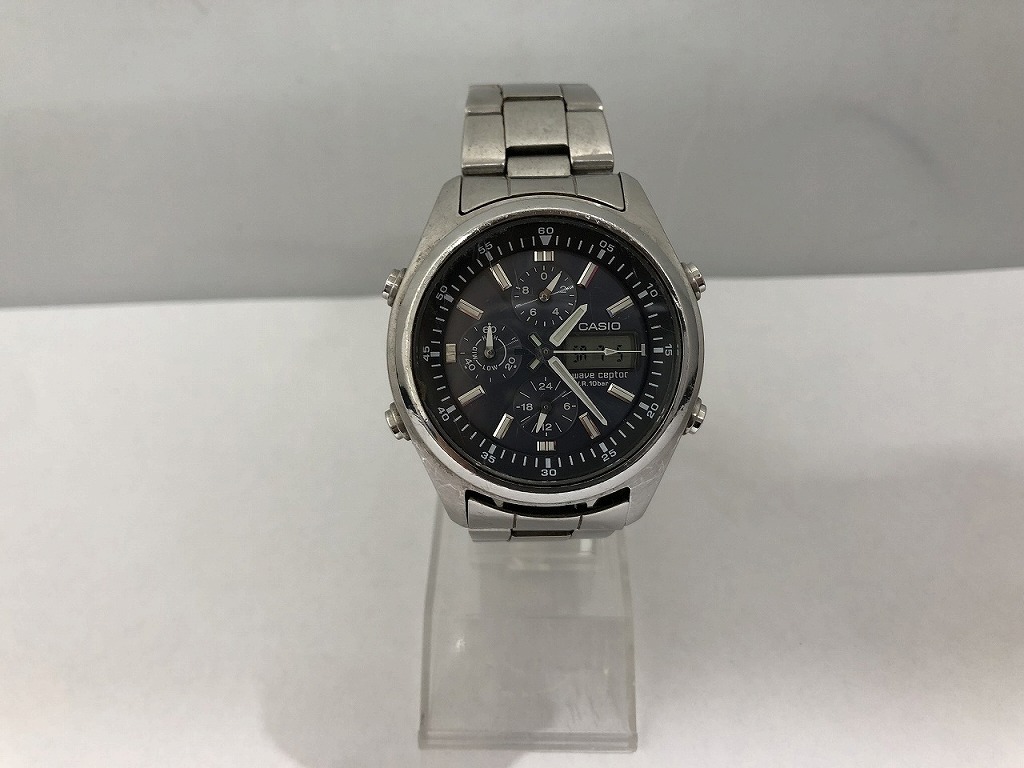 期間限定セール カシオ CASIO CASIO WAVE CEPTOR クォーツ シルバー wvq-5000j拍卖