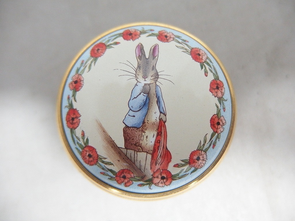 期間限定セール ハルシオンデイズエナメルズ HALCYON DAYS ENAMELS ピーターラビット エナメルボックス 小物入れ拍卖