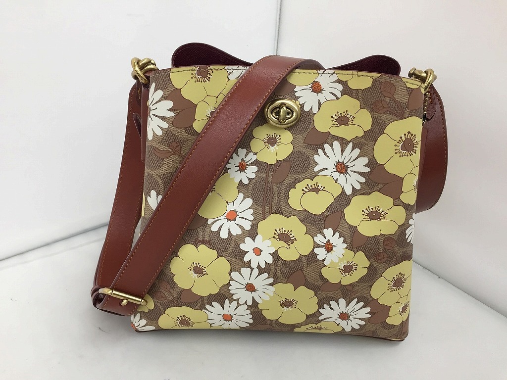 コーチ COACH 2WAY ハンドショルダーバッグ シグネチャー ウィロウ 花柄 C9722拍卖