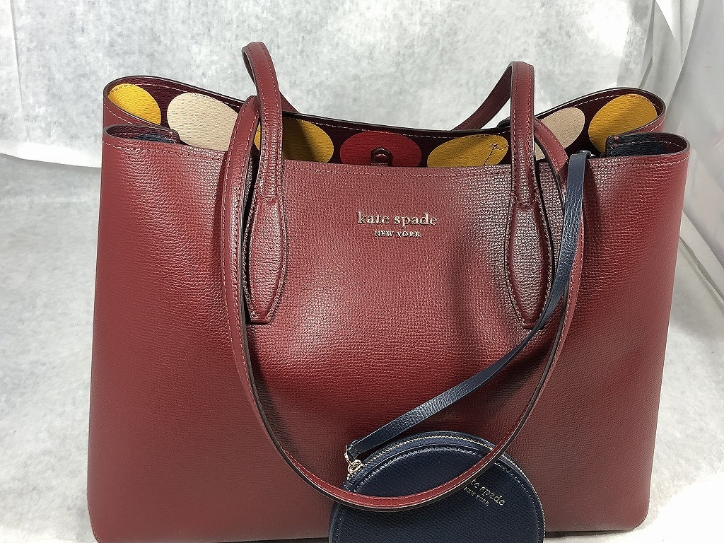 期間限定セール ケイトスペード Kate Spade オールデイ ドット パーティーポップ ラージトートバッグ レッド K8798拍卖