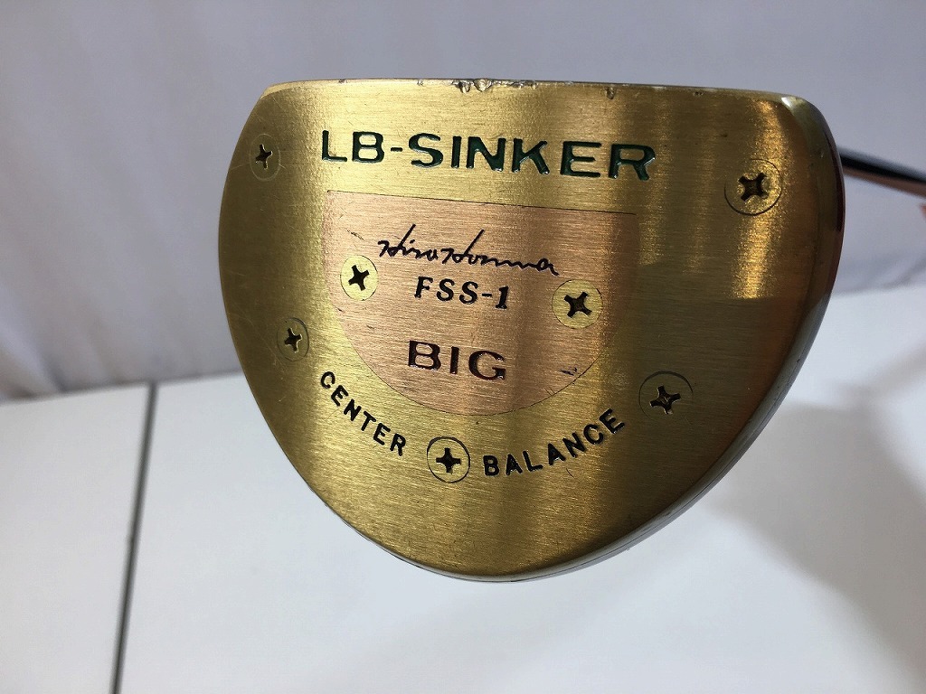 本間ゴルフ HONMA 【並品】右用 パーシモン パター LB-SINKER FSS-1拍卖