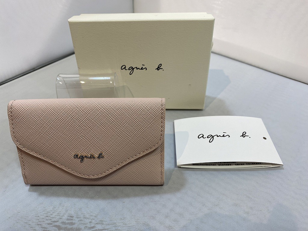 アニエスベー agnes b agnes b アニエスベー キーケース TAW02-03 ピンク系 TAW02-03拍卖