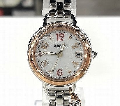 期間限定セール シチズン ウィッカ CITIZEN wicca 腕時計 ソーラーウォッチ 電波式 シルバー HOF6-R007505拍卖