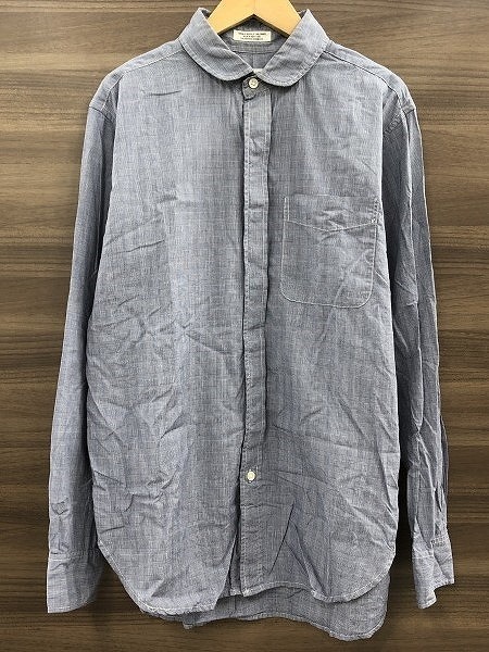 期間限定セール エンジニアードガーメンツ Engineered Garments メンズカジュアルシャツ 長袖 Sサイズ ネイビー チェック柄拍卖
