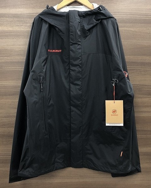 マムート MAMMUT 防水ジャケット Microlayer HS Hooded Jacket AF Men Classic ブラック拍卖