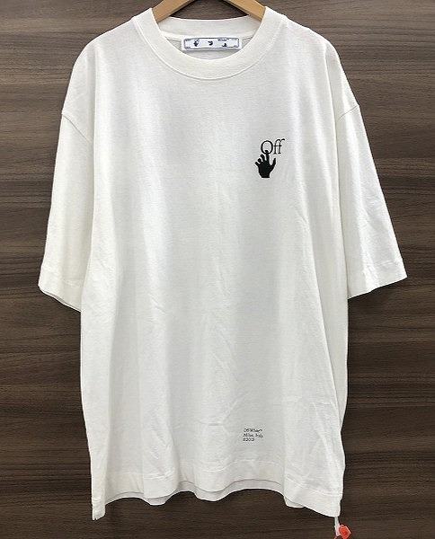 期間限定セール オフーホワイト Off-White メンズカットソー Tシャツ Caravaggio Arrow Skate 半袖 Mサイズ ホワイト系拍卖