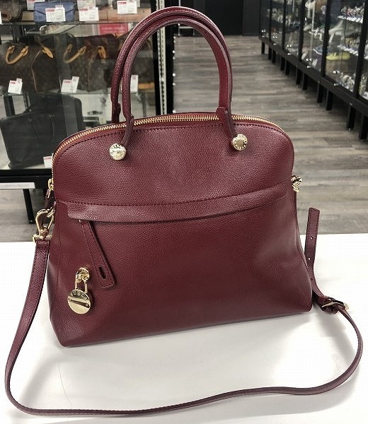 期間限定セール フルラ FURLA ハンドバッグ ショルダーバッグ 2WAYバッグ パイパーM レッド系拍卖