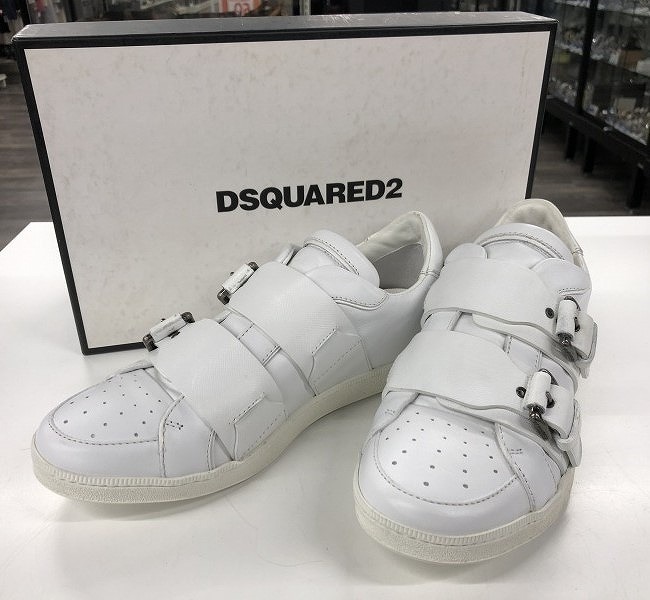 期間限定セール ディースクエアード DSQUARED2 レディース靴 ベルクロスニーカー ホワイト系 721221拍卖