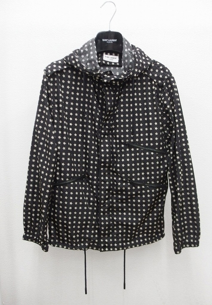 期間限定セール サンローランパリ SAINT LAURENT PARIS スター総柄 パーカー拍卖