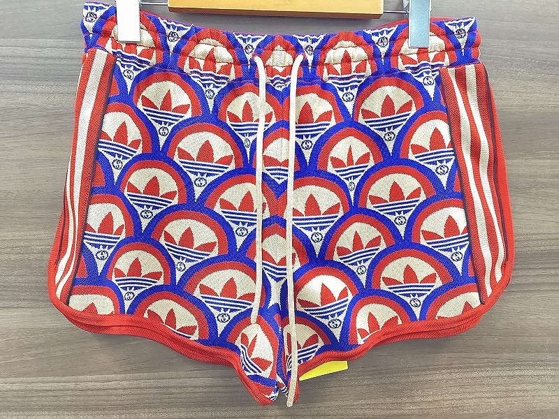 期間限定セール 【未使用】 GUCCI×adidas Jacquard Shorts ショートパンツ レッド 702873拍卖