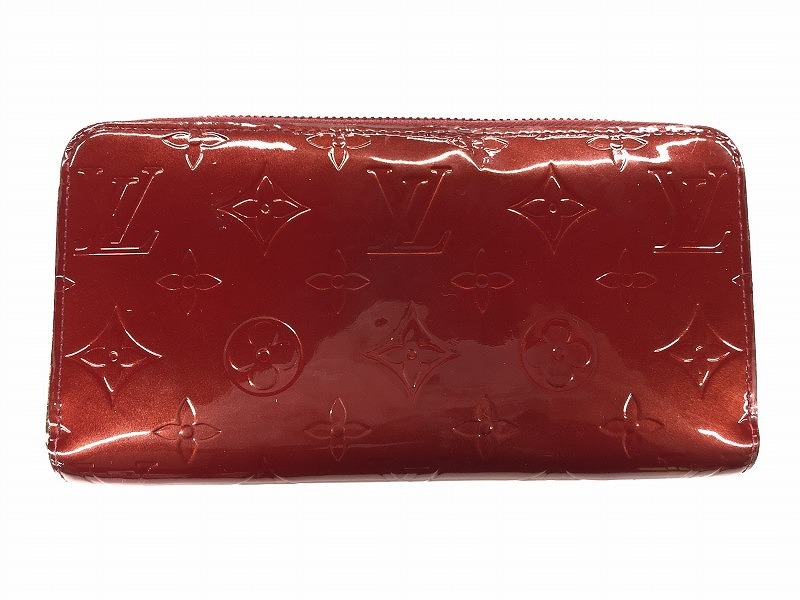 期間限定セール ルイヴィトン LOUIS VUITTON ヴェルニ ジッピーウォレット 長財布 レッド M90417拍卖