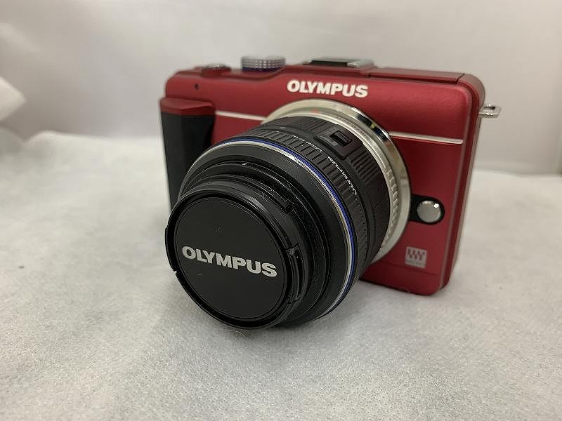 期間限定セール オリンパス OLYMPUS ミラーレス一眼 ペン Lite レンズキット レッド E-PL1s拍卖