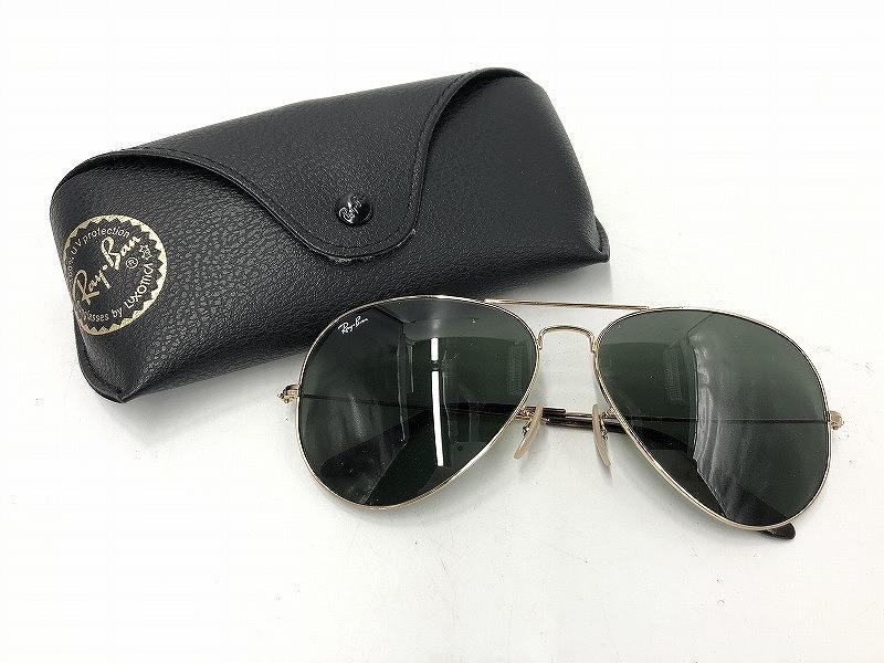 期間限定セール レイバン Ray-Ban サングラス アビエーター ゴールド×ブラック系 RB3025拍卖
