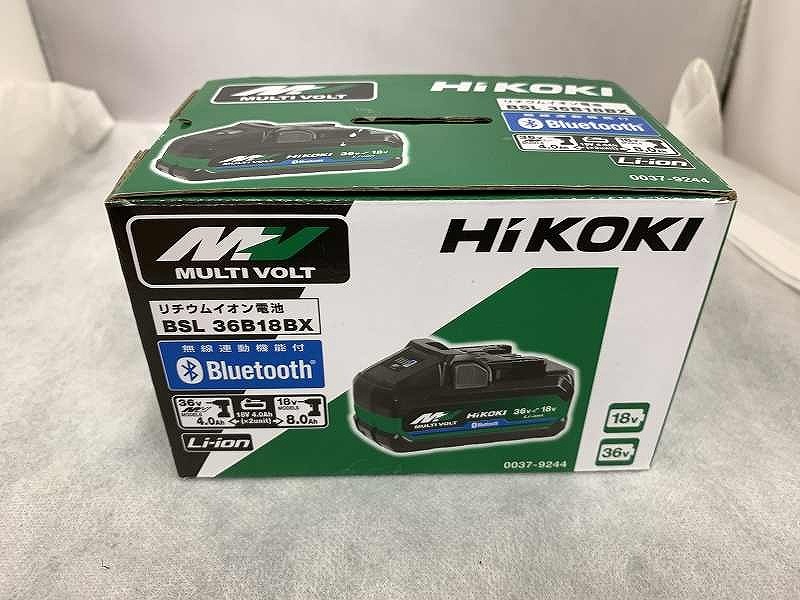 期間限定セール 【未使用】 ハイコーキ HiKOKI 新マルチボルト蓄電池 Bluetooth付 36V/18V BSL36B18BX拍卖
