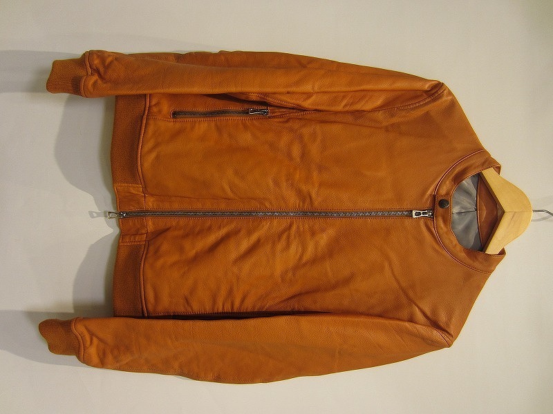 期間限定セール ムッシュニコル MONSIEUR NICOLE ライダースジャケット 羊革 ブラウン系 サイズ48 S~M拍卖