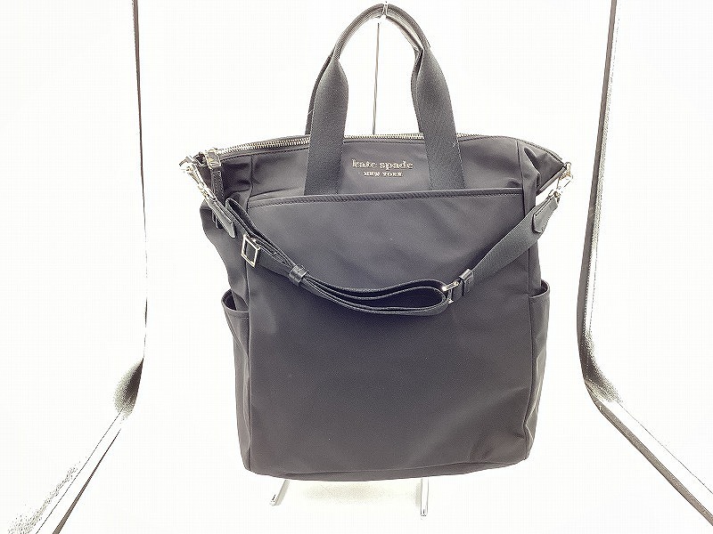 期間限定セール ケイトスペード kate spade ナイロン2wayバッグ トートバッグ ショルダーバッグ ブラック拍卖