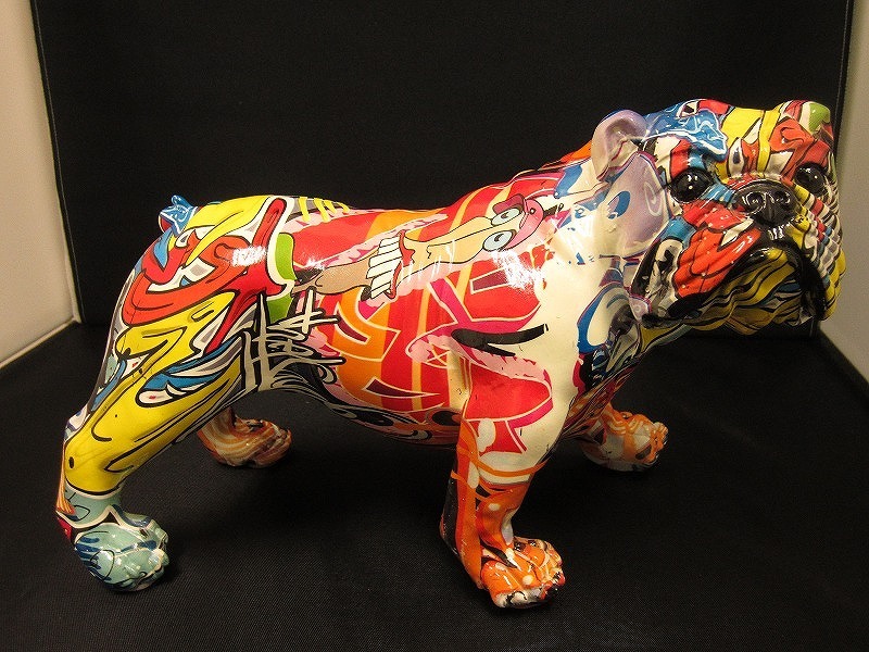 期間限定セール POP ART ORNAMENT ブルドッグマルチカラー マルチカラー拍卖