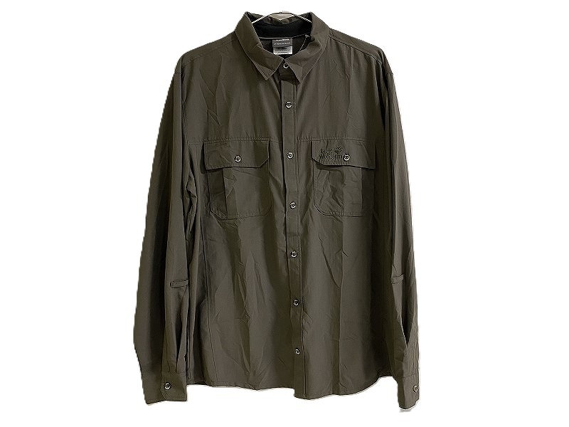 期間限定セール ジャックウルフスキン Jack Wolfskin Brightwater Chill Shirt 長袖 ナイロンシャツ メンズ Lサイズ相当 15EB003721拍卖