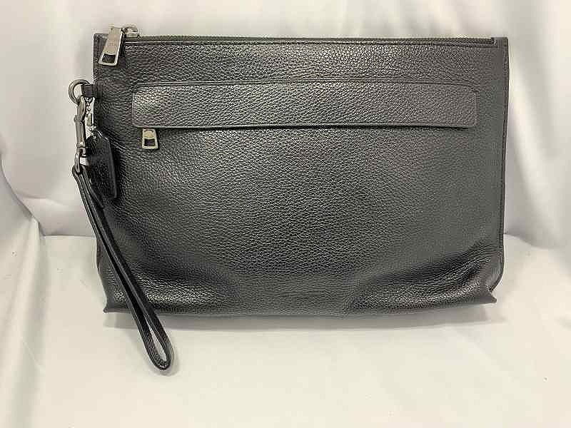 コーチ COACH クラッチバッグ セカンドバッグ F28614 レザー BLK/ブラック/黒拍卖
