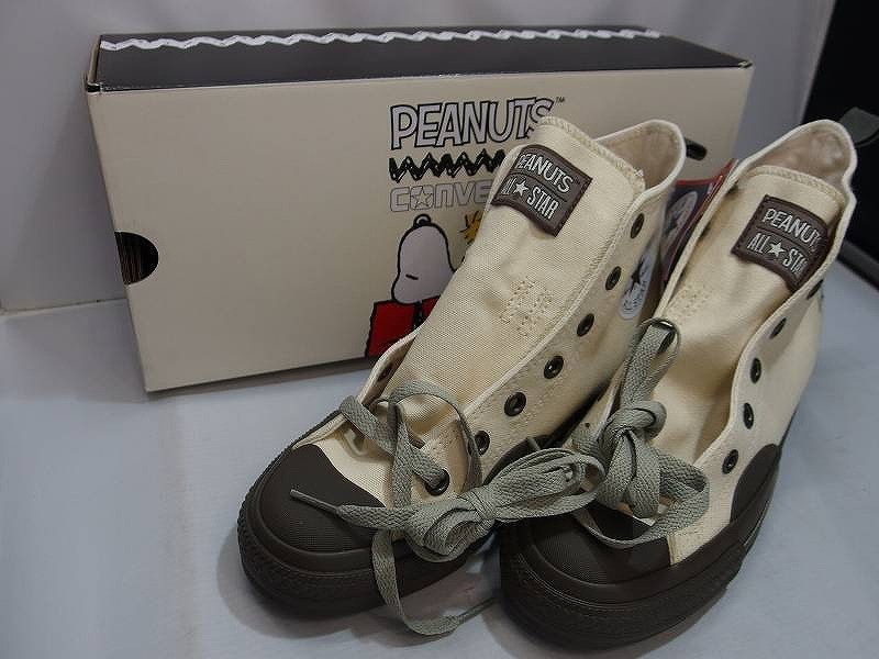 コンバース CONVERSE ALL STAR ? PEANUTS BS HI ホワイト拍卖