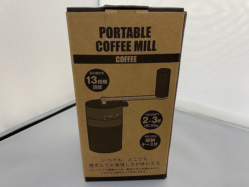 キャプテンスタッグ CAPTAIN STAG コーヒーミル 手挽き ポータブル ケース付き アウトドア UW-3540拍卖